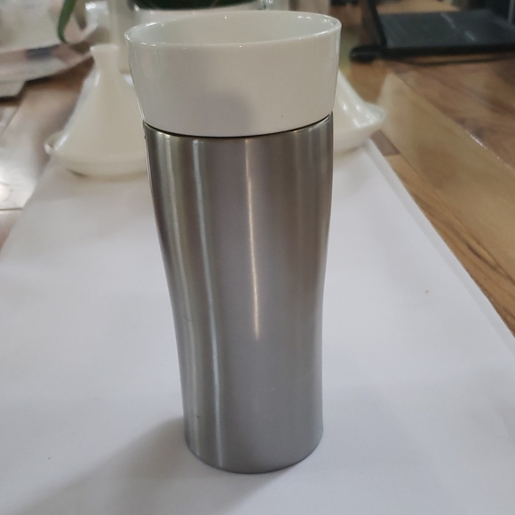 Caribou 12oz  stainless Steel and white porcelain - Picture 3 of 5